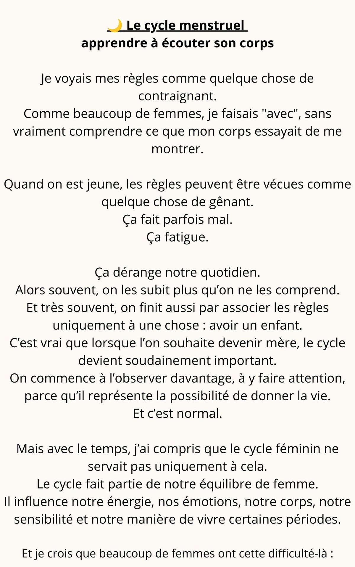 Réconcilie-toi avec ton Féminin