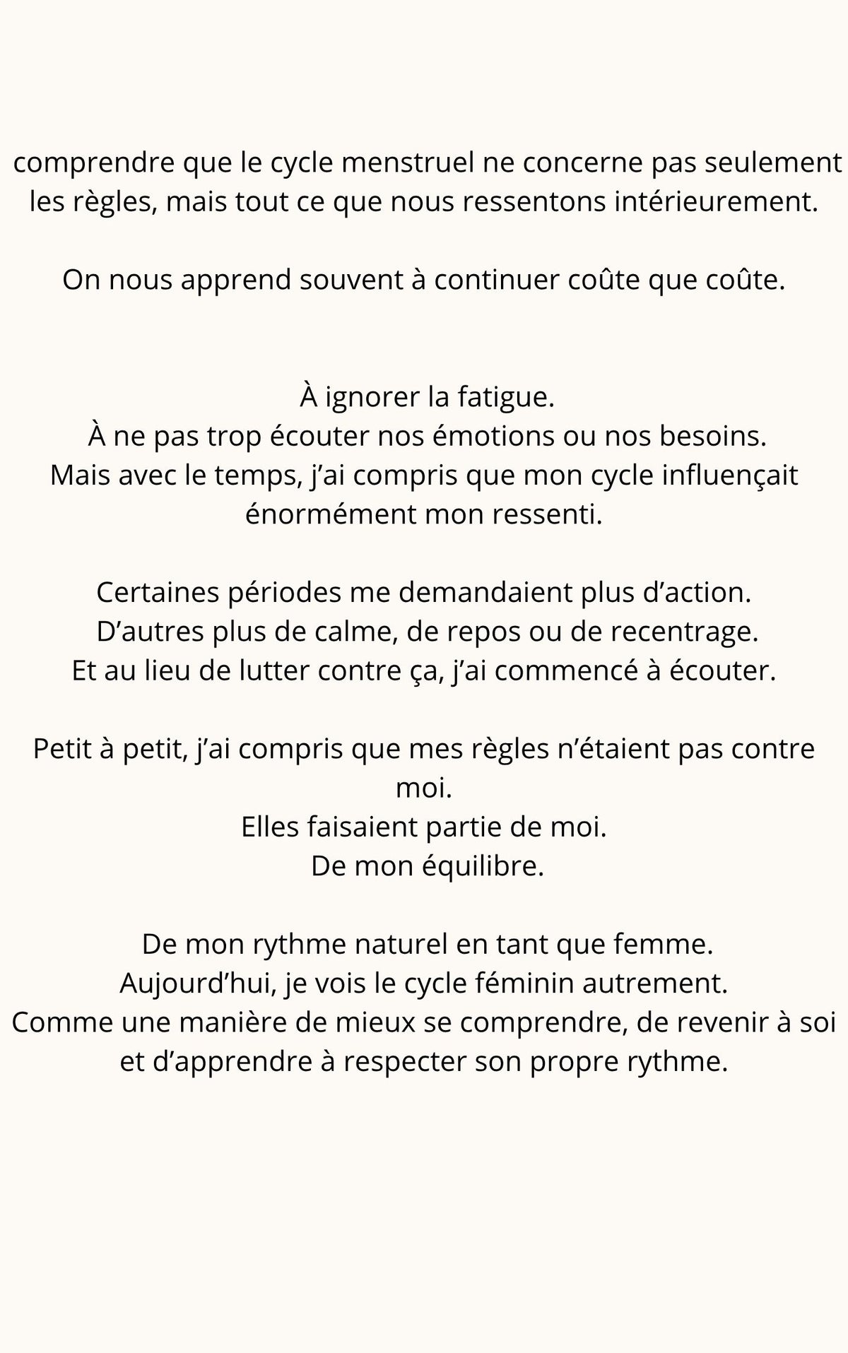 Réconcilie-toi avec ton Féminin