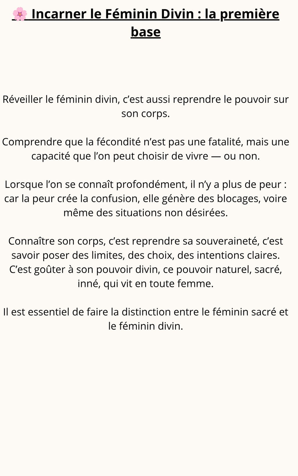 Réconcilie-toi avec ton Féminin