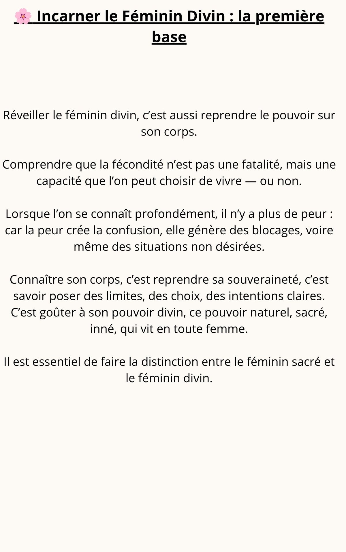 Réconcilie-toi avec ton Féminin