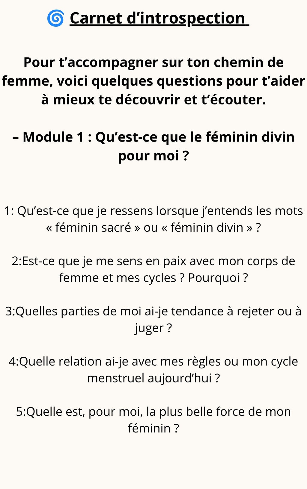 Réconcilie-toi avec ton Féminin