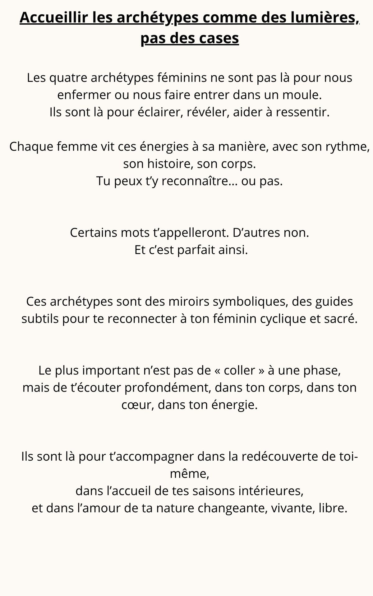 Réconcilie-toi avec ton Féminin