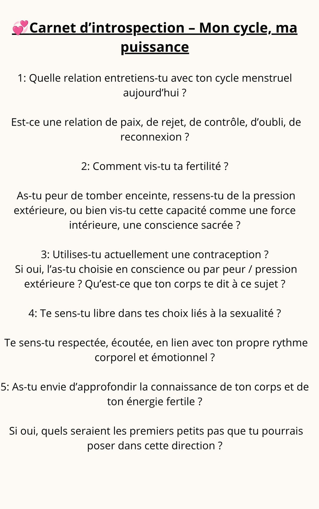 Réconcilie-toi avec ton Féminin