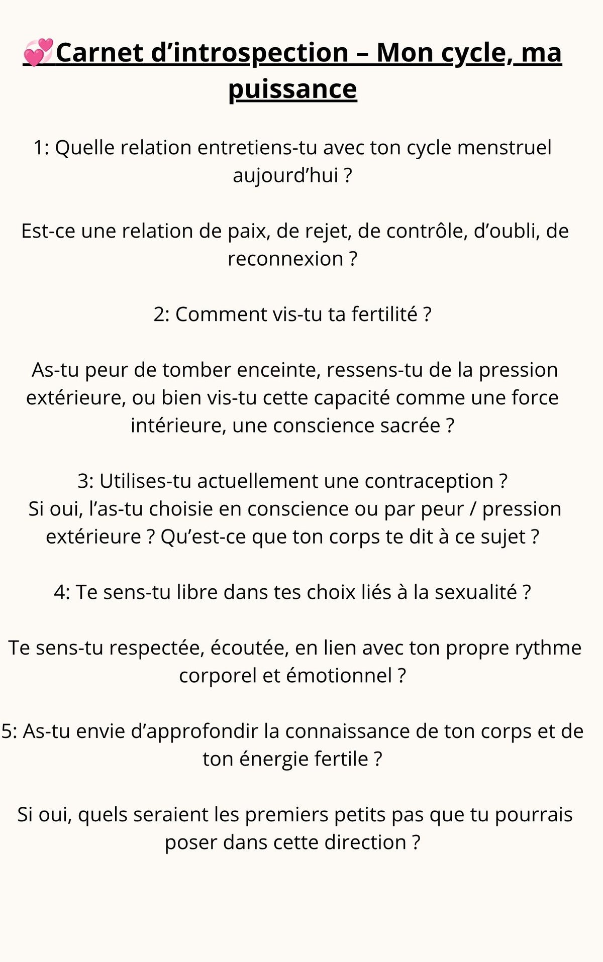 Réconcilie-toi avec ton Féminin