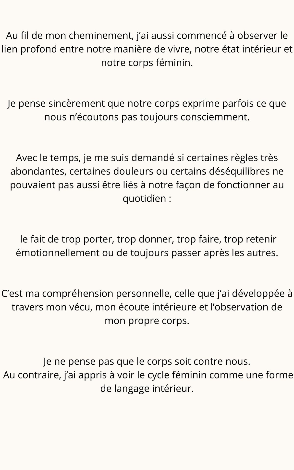 Réconcilie-toi avec ton Féminin