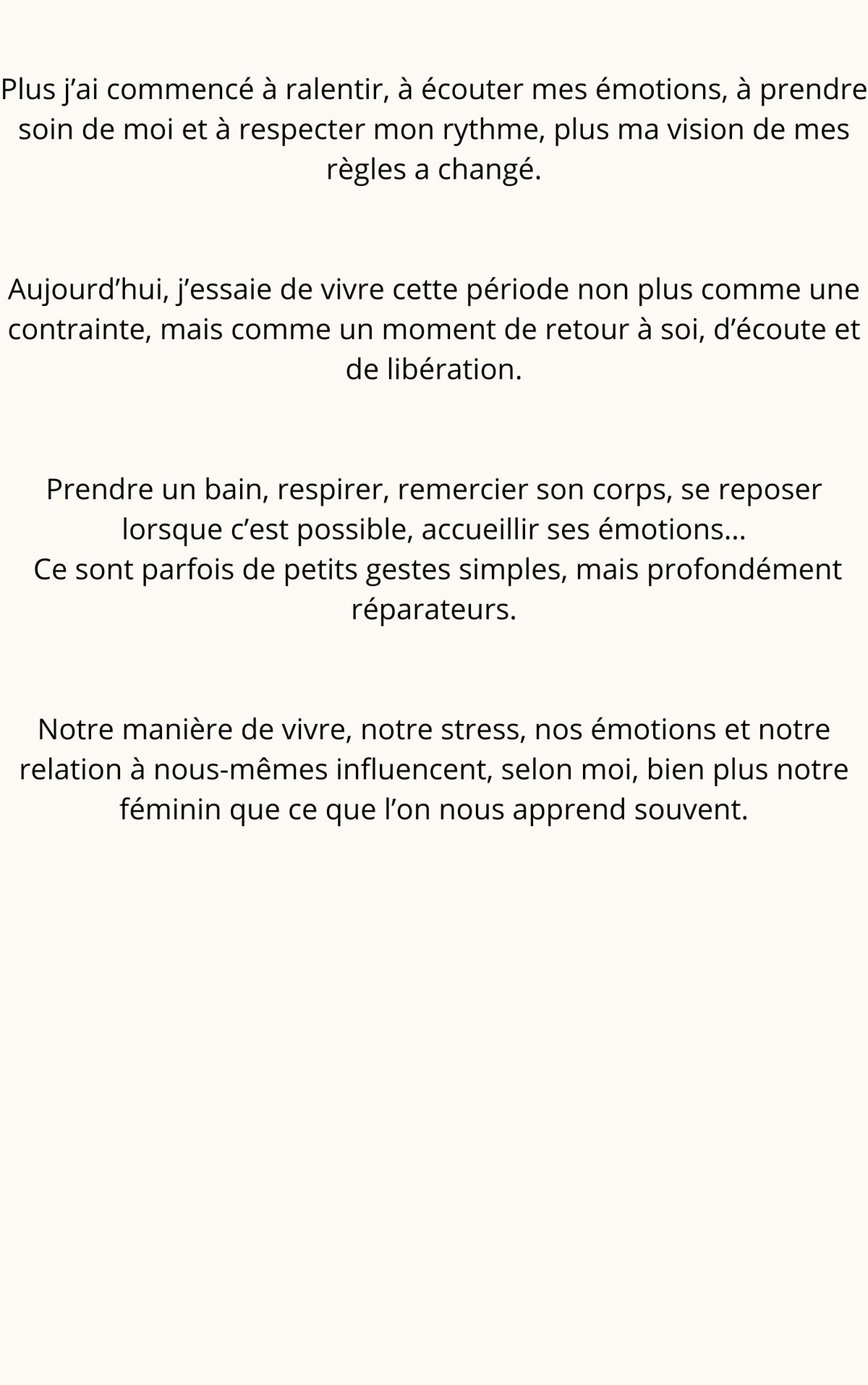 Réconcilie-toi avec ton Féminin